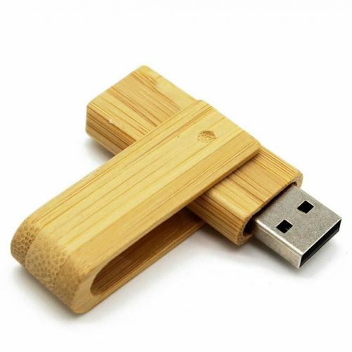 Bamboo Flash Drive U Disk USB2.0 Pen Drive Rotatable Memory Stick