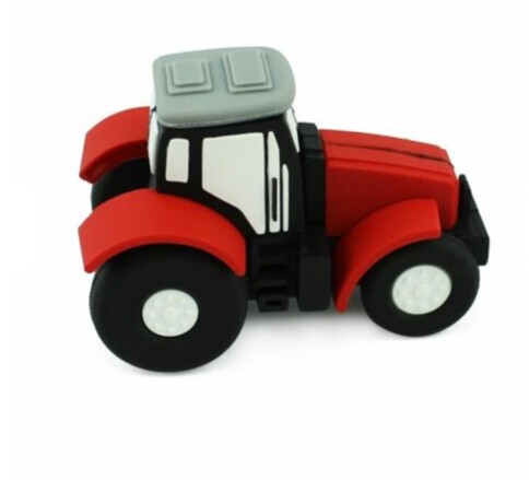 CUSTOMIZED Tractor PVC/rubber USB 2.0 Flash Drives Cute 4GB-64G Storage Memory Stick
