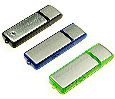 Aluminum fancy USB flash drives with LED light