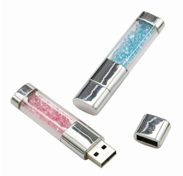Crystal USB Flash Drive 8GB 16GB 32GB Diamond Pen Drive 64GB Gift USB Stick