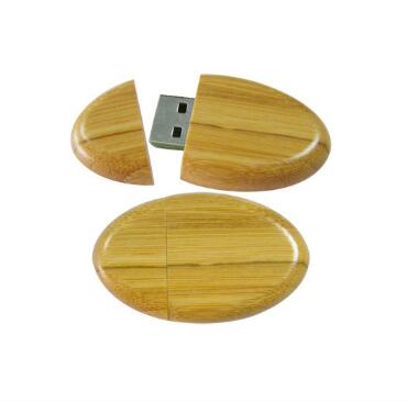 oem flash memory usb Round Wood USB Flash Drive